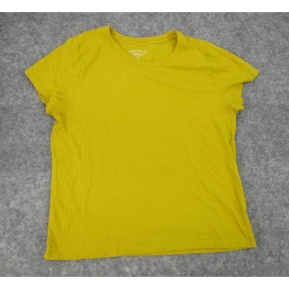 J. Crew Mercantile Womens Shirt Small Broken-In T-Shirt Yellow Short Sleeves
